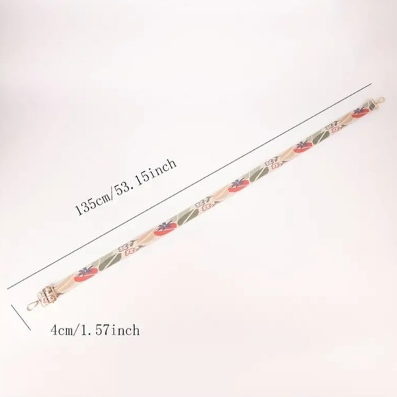 Vintage Pattern Shoulder Bag Strap/ Adjustable Strap Bag - Picture 3 of 7